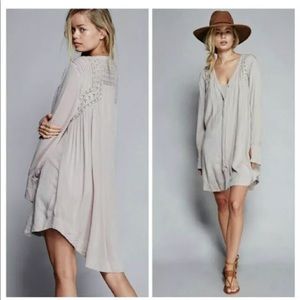 Free People Courtney's Victorian Shirt Dress Boho